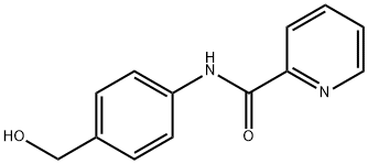 N-[4-(羟甲基)苯基]-2-吡啶甲酰胺结构式