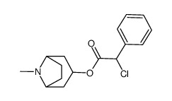 chloro-phenyl-acetic acid tropan-3-yl ester Structure