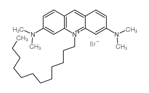 2,8-bis(dimethylamino)-10-dodecyl-acridinium bromide Structure