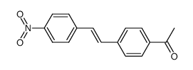 (E)-1-(4-(4-nitrostyryl)phenyl)ethanone Structure