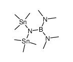 N,N,N',N'-tetramethyl-N'',N''-bis(trimethylstannyl)boranetriamine Structure