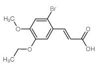 3-(2-bromo-5-ethoxy-4-methoxyphenyl)prop-2-enoic acid结构式