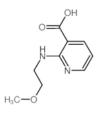 2-[(2-甲氧基乙基)氨基]烟酸结构式