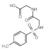 ({[(4-甲基苯基)磺酰基]氨基}乙酰基)氨基]乙酸结构式