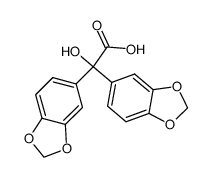 bis-benzo[1,3]dioxol-5-yl-hydroxy-acetic acid Structure