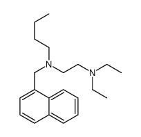 N'-butyl-N,N-diethyl-N'-(naphthalen-1-ylmethyl)ethane-1,2-diamine结构式
