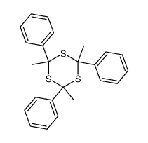 2,4,6-Trimethyl-2,4,6-triphenyl-1,3,5-trithiane结构式