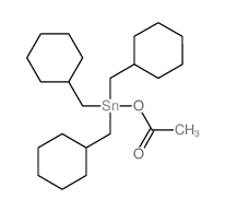 acetic acid; tris(cyclohexylmethyl)tin picture