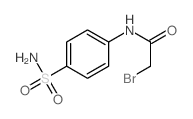 2-bromo-N-(4-sulfamoylphenyl)acetamide结构式
