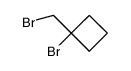 1-bromo-1-bromomethyl-cyclobutane结构式