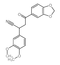 1,3-Benzodioxole-5-butanenitrile,a-(3,4-dimethoxyphenyl)-g-oxo- Structure