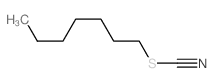 Thiocyanic acid, heptyl ester Structure