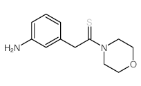 Ethanethione,2-(3-aminophenyl)-1-(4-morpholinyl)- Structure
