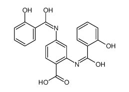 2,4-bis[(2-hydroxybenzoyl)amino]benzoic acid结构式