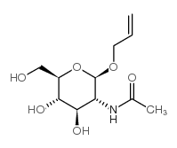 烯丙基-2-乙酰氨基-2-脱氧-beta-D-吡喃葡萄糖苷结构式