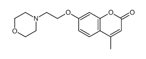 4-methyl-7-(2-morpholin-4-ylethoxy)chromen-2-one结构式