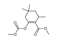 methyl 2-((methoxycarbonyl)oxy)-4,4,6-trimethylcyclohex-1-ene-1-carboxylate Structure