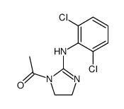 1-(2-((2,6-二氯苯基)氨基)-4,5-二氢-1H-咪唑-1-基)乙酮结构式