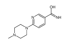 6-(4-methylpiperazin-1-yl)pyridine-3-carboxamide结构式