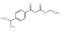 ethyl 3-oxo-3-(4-propan-2-ylphenyl)propanoate结构式