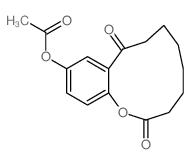 1-Benzoxacycloundecin-2,9-dione,11-(acetyloxy)-3,4,5,6,7,8-hexahydro-结构式