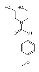 1,1-bis(2-hydroxyethyl)-3-(4-methoxyphenyl)urea结构式