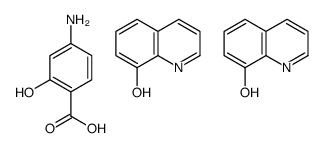 4-amino-2-hydroxybenzoic acid,quinolin-8-ol结构式