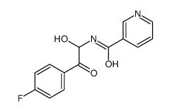 N-[2-(4-fluorophenyl)-1-hydroxy-2-oxoethyl]pyridine-3-carboxamide Structure