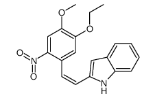 2-[2-(5-ethoxy-4-methoxy-2-nitrophenyl)ethenyl]-1H-indole Structure