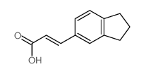 3-(2,3-dihydro-1H-inden-5-yl)prop-2-enoic acid结构式