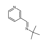 N-(3-pyridylmethylidene)tert-butylamine结构式