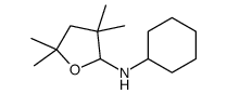 N-cyclohexyl-3,3,5,5-tetramethyloxolan-2-amine Structure