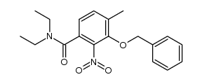 3-benzyloxy-N,N-diethyl-4-methyl-2-nitro-benzamide Structure