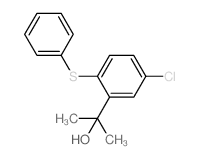 Benzenemethanol,5-chloro-a,a-dimethyl-2-(phenylthio)- structure
