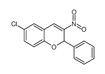 6-Chloro-3-nitro-2-phenyl-2H-1-benzopyran结构式