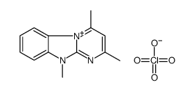 2,4,10-trimethylpyrimido[1,2-a]benzimidazol-5-ium,perchlorate结构式