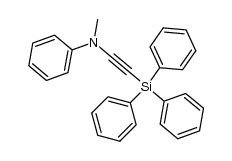 N-Methyl-N-(triphenylsilylethinyl)anilin结构式