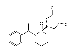 2(R)-[bis(2-chloroethyl)amino]-3-[(R)-α-methylbenzyl]-1,3,2-oxazaphosphorinane 2-oxide结构式