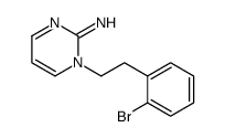 1-[2-(2-bromophenyl)ethyl]pyrimidin-2-imine Structure