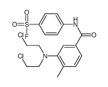 4-[[3-[bis(2-chloroethyl)amino]-4-methylbenzoyl]amino]benzenesulfonyl fluoride结构式