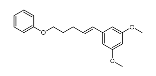 1-(3,5-dimethoxyphenyl)-5-phenoxy-1-pentene结构式