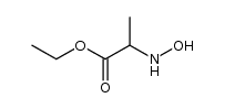 Alanine, N-hydroxy-, ethyl ester (9CI)结构式