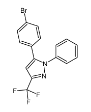5-(4-bromophenyl)-1-phenyl-3-(trifluoromethyl)pyrazole结构式
