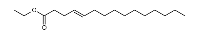 (E)-pentadec-4-enoic acid ethyl ester Structure