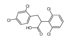 2,4-dichloro-α-(2,6-dichlorophenyl)benzenepropanoic acid Structure