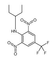 2,6-dinitro-N-pentan-3-yl-4-(trifluoromethyl)aniline结构式