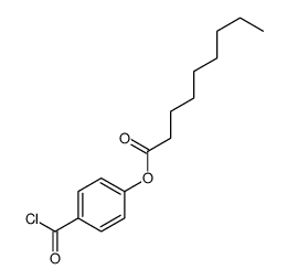 (4-carbonochloridoylphenyl) nonanoate Structure