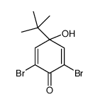 2,6-dibromo-4-tert-butyl-4-hydroxycyclohexa-2,5-dien-1-one Structure
