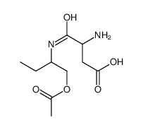 4-(1-acetyloxybutan-2-ylamino)-3-amino-4-oxobutanoic acid结构式