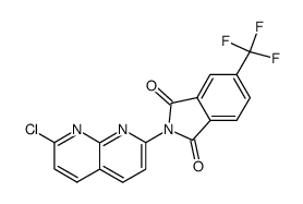 2-(7-chloro-[1,8]naphthyridin-2-yl)-5-trifluoromethyl-isoindole-1,3-dione结构式